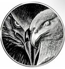 Mongolia -10 oz Majestic Eagle High Relief Double Sides Silver Round 2020 RARE!