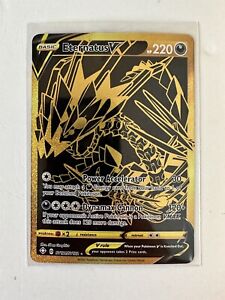 Eternatus V Gold Shiny Holo Rare Shining Fates Pokemon SV121/SV122 MINT