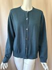 Eileen Fisher Wool Green Cardigan Sweater Top size XL Excellent