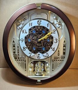 Seiko Melodies in Motion QXM49CBRH Wall Clock Tested Works
