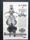 Vtg 1954 Ad – Harley Davidson Golden Anniversary Motorcycle Hydra-Glide 50th