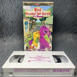 Barney - Walk Around the Block with Barney VHS 1999 Classic Collection Cartoon