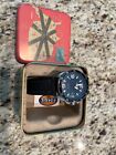 Fossil Mens Blue Stainless Steel Case watch