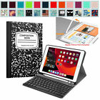 Keyboard Case for iPad 9th/8th/7th Gen 2021/2020/2019 Soft TPU Back Stand Cover