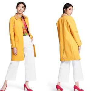 Isaac Mizrahi Yellow Trench Raincoat 50th Anniversary Size XS  NWT