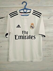 Real Madrid Jersey 2018 2019 Boys Kids 13-14 y Shirt Camiseta Adidas CG0554
