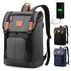 Men Anti-theft Laptop Backpack Waterproof School Bag USB Charging Port Rucksack
