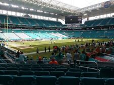 2 Miami Dolphins Tickets vs Las Vegas Raiders Sec 154 Row 16 08/20/22 Preseason