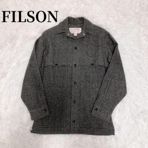 FILSON Mackinaw Cruiser Jacket Gray Wool Size SM Used From Japan