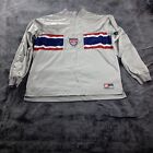 Nike Soccer Jersey Vintage 90s Made in USA Team Sports Sz L White Tag Swoosh