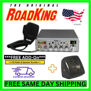 ROADKING CB RADIO FULL SIZE 4-PIN MICROPHONE USB SWR/RF METER PA + FREE SPEAKER