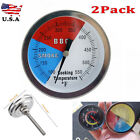 2-4x Temperature Thermometer Gauge Barbecue BBQ Grill Smoker Pit Thermostat BBQ