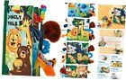 Baby Books 0-6 Months,Infant Tummy Time Toys High Contrast A - Jungle Tail
