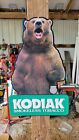 Kodiak Smokeless Tobacco Grizzy Bear Metal Sign