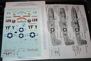1/48 DECAL SUPERSCALE 818 P-51D/F-6K MUSTANG 3 OPTIONS 475FG,110TRS,355FG