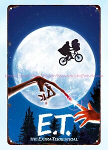 home decoration items with E.T. the extra-terrestrial 1982 film metal tin sign