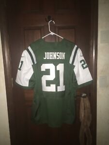 *100% Authentic* Mens Nike Size 48 CHRIS JOHNSON Jets NFL Football Jersey