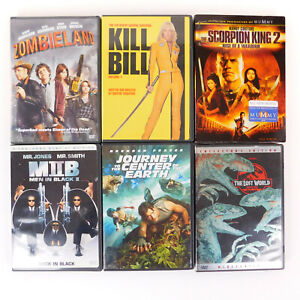 DVD Lot Action Movies lot of 6 Kill Bill, MIIB, Zombieland, Jurassic Park