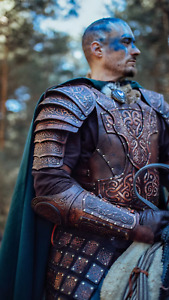 Sedrik leather warrior armor set. Celtic & Viking Fusion Full Set Leather Armor