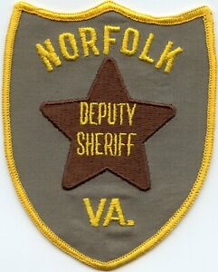 old vintage NORFOLK VIRGINIA DEPUTY SHERIFF POLICE PATCH