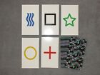 1PK E01C Low Cost zener style ESP Testing Cards - not marked - not a magic trick