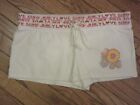 VINTAGE JUICY COUTURE  Y2K  WHITE KNIT SPELL-OUT SHORTS~LARGE