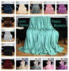 Luxury Warm Reversible Fleece Blanket Large Throws For Bed Sofa Queen King Size.