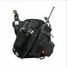 Tactical Harness Radio Pocket Chest Rig Bag Walkie Talkie Front Pack Vest Pouch