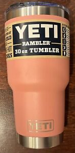 NEW Yeti Rambler Insulated Tumbler MagSlider Lid 30 oz Sandstone Pink-Ships Free