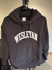 Vintage Wesleyan University Champion Reverse Weave Hoodie Size M Made In USA