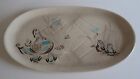 Red Wing Large Serving Platter Bob White Quail Turquoise & Brown Speckle MCM