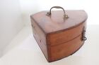 Victorian Antique Mahogany Wood Sextant Hinged Box 1880's Box Only