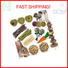 Rabbit Chew Toys Guinea Pig Toys Bunny Toys Natural Timothy Hay Sticks Hamster C