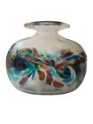 John Phillips 98 Pilchuck Art Class Handblown Vase Swirl Confetti Pinched Signed