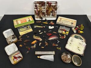100+ LOT Vintage ORVIS DAVE COOK MILWARDS Fly Fishing Salmon Trout FLIES LURES