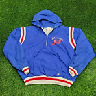 Vintage Champion Falcon Frontier Varsity Hoodie Jacket XL-Short 24x26 Blue Red