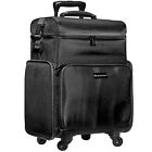 SHANY Soft Rolling Makeup Trolley Case - Multiple Compartments - BLACK