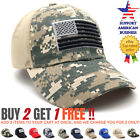 Mens Baseball Cap with American Flag Tactical Mesh Hat Trucker Caps Camo Army