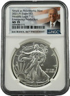 2021 (P) $1 American Silver Eagle NGC MS70 Emergency Production Biden Label