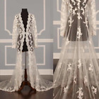 New Design Lace Bridal Jackets Coat For Wedding Dress Long Sleeve Lace Cape