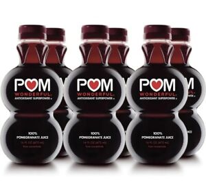 100% Pomegranate Juice.  (6) 16 OZ Bottles.   Antioxidant Superpower
