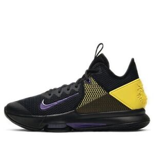 RARE Nike Lebron Witness IV Black Voltage Purple Yellow BV7427-004 Size 8.5