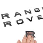 Front / Rear Trunk Emblem Letter For Range Rover Sport Evoque Black Silver Badge