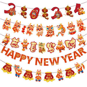 Lunar New Year Decorations Happy New Year Banner Party Decorations