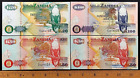 Lot of FOUR pieces of vintage paper money from Zambia!