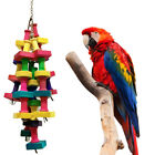 Parrot Chewing Toys Cage Bird Bite Hanging Swing Large African Wooden Grey Macaw