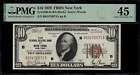 New Listing1929 $10 Federal Reserve Bank Note - New York - FR.1860-B - Graded PMG 45