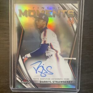 2021 Topps Finest Moments Darryl Strawberry Auto New York Mets #FMA-DS