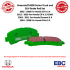 New ListingEBC Greenstuff Truck/SUV Brake Pad Front / Rear For 03-08 Pilot / 03-11 Element
