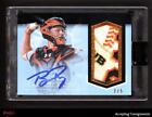 2018 Topps Dynasty Blue Buster Posey GAME-USED LOGO PATCH RELIC AUTO 2/5 GIANTS